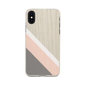 Man&Wood iPhone XR用天然木ケース Pink Suit I13867I61-イメージ1