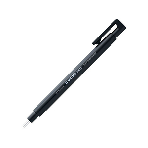トンボ鉛筆 ホルダー 消しゴム モノゼロ 丸型 ブラック FC43695-EH-KUR11-イメージ1