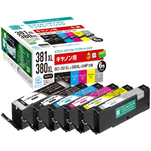 ●キヤノン BCI-381XL+380XL/6MP互換。 ●高温多湿、直射日光の当たる場所を避けて、開封せずに保管してください。 ●インク残量表示対応になります。 ●開封後は6カ月以内にお使いください