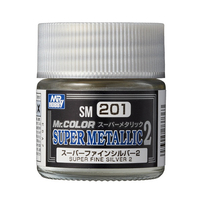 GSIクレオス Mr．カラー スーパーメタリック2 SM201 スーパーファインシルバー2 SM201ｽ-ﾊﾟ-ﾌｱｲﾝｼﾙﾊﾞ-2N