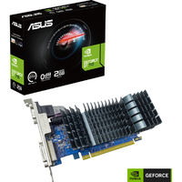 ASUS GeForce GT 710 2GB GDDR5 EVO サイレント HTPC ビルド用ロープロファイル グラフィックス カード GT710-SL-2GD5-BRK-EVO