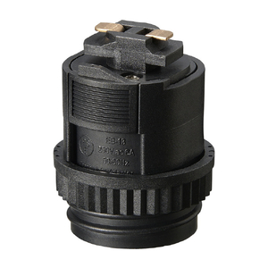 ヤザワ ダクトE26変換ソケットブラック ブラック LCE261BK-イメージ1