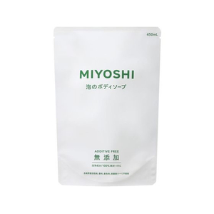 ミヨシ石鹸 無添加せっけん 泡のボディソープ 詰替用 450mL F823260-イメージ1