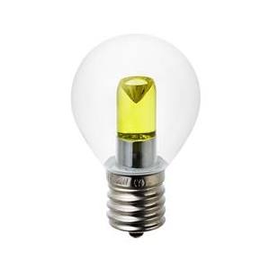 エルパ LED電球 E17口金 1．2W装飾電球 S形ミニ球タイプ 黄色 elpaball mini LDA1CY-G-E17-G459-イメージ2