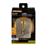 エルパ LED電球 E17口金 全光束300lm(2．1W ミニボール電球形)電球色相当 LDG2CL-G-E17-F601