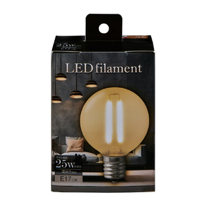 エルパ LED電球 E17口金 全光束300lm(2．1W ミニボール電球形)電球色相当 LDG2CL-G-E17-F601-イメージ2