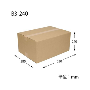 ヘイコー 段ボール B3用-240 4mm厚 無地 10枚 FC230SC-002122994-イメージ2