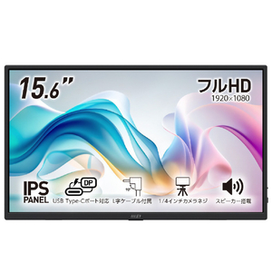 MSI PRO MP165 E6 黒 PRO-MP165-E6-イメージ1