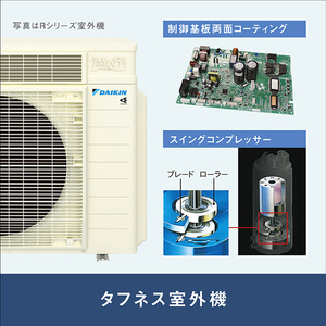 ダイキン 「標準工事込み」 23畳向け 自動お掃除付き 冷暖房インバーターエアコン e angle select ATFシリーズ ATF AE3シリーズ ATF71APE3-WS-イメージ13