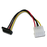 アイネックス シリアルATA用電源変換ケーブル 上L型コネクタ 12cm WA-085UB