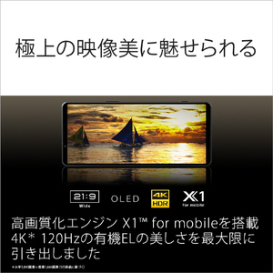 SONY SIMフリースマートフォン Xperia 1 V プラチナシルバー XQ-DQ44 S3JPCX0-イメージ8