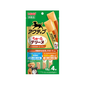いなば アクティブちゅーる テリーヌささみ 牛 4本 FCJ245C-イメージ1