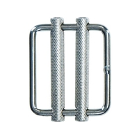 トラスコ中山 PPベルト専用金具50mm用 ダブルスライドバックル 1個150546150 FC638GF-2737060