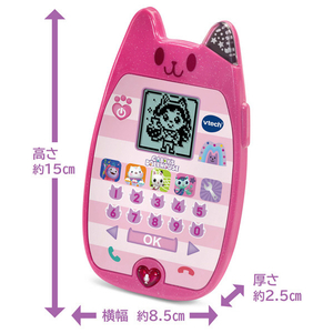 タカラトミー ギャビーのドールハウス おしゃべりネコちゃんスマホ ｷﾞﾔﾋﾞ-ｵｼﾔﾍﾞﾘﾈｺﾁﾔﾝｽﾏﾎ-イメージ4