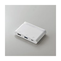 エレコム USB Type-C接続モバイルドッキングステーション ホワイト DST-C06WH