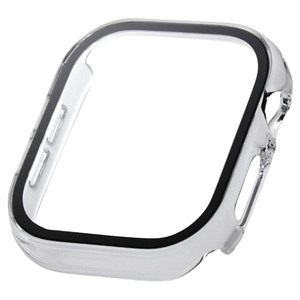 エレコム Apple Watch Series 10(46mm)用フルカバーケース プレミアムガラス/ゴリラ/高透明 クリア AW-24AFCGOCR-イメージ1