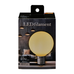 エルパ LED電球 E17口金 全光束480lm(3．8W ミニボール電球形)電球色相当 LDG4L-G-E17-F603-イメージ2