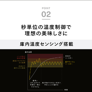 ツインバード オーブントースター ブラック TS-D487B-イメージ9