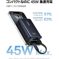 Baseus P1007680312300 PicoGo モバイルバッテリー 45W 10000mAh USB-C