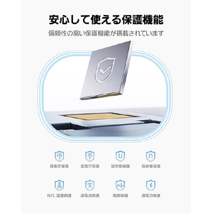 Baseus PicoGo モバイルバッテリー 45W 10000mAh USB-Cケーブル内蔵 Cosmic Black P1007680312300-イメージ7