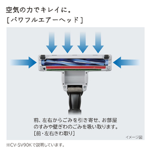 日立 サイクロン式タービンブラシ パワかるサイクロン ホワイト CV-SV90K W-イメージ3