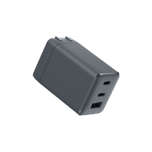 MOTTERU USB充電器 PD67W USB-Cx2-Ax1 スモーキーブラック MOT-ACPD67C2U1-BK-イメージ1