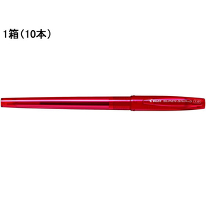 パイロット スーパーグリップG 1.6mm 超極太 赤 10本 F047493-BSGC-10BB-RR-イメージ1