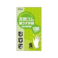 ダンロップホームプロダクツ ダンロップ/天然ゴム極うす手袋 100枚入 パウダーフリー S FCU0506
