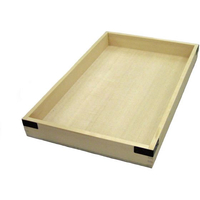 雅漆工芸 唐桧 番重 金具付 身 浅型(560×345×H60) FC066LH-3050400