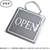 タカ印 営業表示板 アクリル灰 OPEN FCE121Z-37-6100-イメージ3