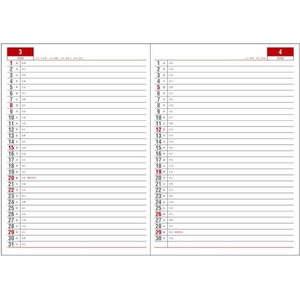 ダイゴー 2026 アポイント デスク A5 1W+横罫 FCE029N-E1036-イメージ2