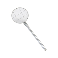 新越ワークス 新越/パイプ柄 丸型すくい網 24cm 絹目 63cm柄 30594 FCL1910-013309001