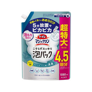 KAO トイレマジックリン こすらずスッキリ泡パック シトラス 詰替 1080mL FCE108L-イメージ1