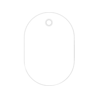 日本緑十字社 小判札(無地札) 白 60×40mm スチロール樹脂 FC698KC-8248191