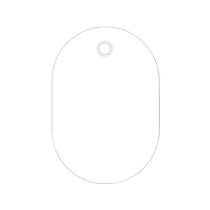 日本緑十字社 小判札(無地札) 白 60×40mm スチロール樹脂 FC698KC-8248191-イメージ1