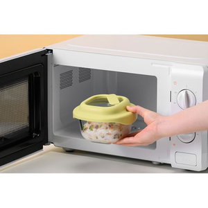 ＬＩＶ ＰＬＵＳ ベストコ ガラス 保存容器 500mL イエロー ロック&ロック FCE423W-LNG481-イメージ6
