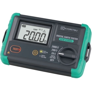 共立電気計器 4105DL デジタル接地抵抗計 20／200／20000.01AC／DC300ソフトケース FC905JA-1760457-イメージ1