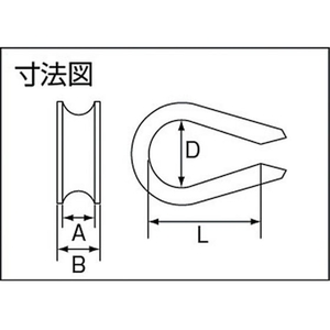 トラスコ中山 ライトシンブル ステンレス製 8mm用 (1個入) FC166FA-2754258-イメージ3