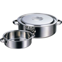 赤川器物製作所 赤川器物/AG18-8 外輪鍋 27cm 270mm90mm5.0L FCK8137-013369027