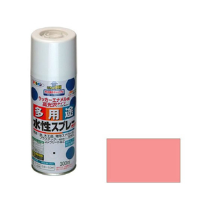 アサヒペン 水性多用途スプレー 300ml コスモスピンク FC022NS-イメージ1