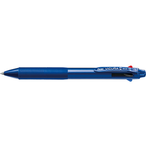 ぺんてる ビクーニャ 4色ボールペン 0.7mm ブルー軸 F886438-BXC47C-イメージ1