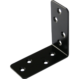トラスコ ２ｘ４サポート 黒粉体塗装 Ｌ字金具 24S-377BK-イメージ1