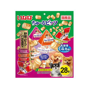 いなば ちゅーるビッツ 野菜・ビーフバラエティー 28袋 FCJ246C-イメージ1