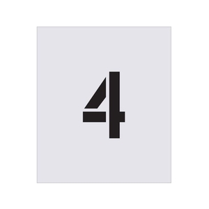 アイマーク ステンシル 4 文字サイズ150×95mm FC494JB-4341503-イメージ1