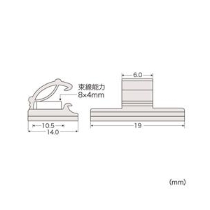 サンワサプライ 電源コードクランプ（2P用） CA-508N-イメージ3