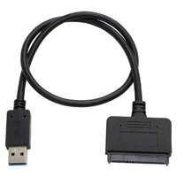 アイネックス 2．5インチSATA-USB3．2Gen1変換アダプタ ブラック CVT-08B