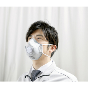 トラスコ 高密着 使い捨て式防じんマスク ＤＳ２ 活性炭層 排気弁つき(１０枚入) TRUSCO 高密着 使い捨て式防じんマスク DS2 T97K-DS2VOV-イメージ6
