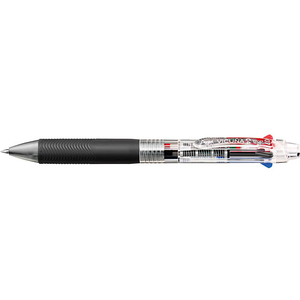 ぺんてる ビクーニャ 4色ボールペン 0.7mm クリア軸 F886439-BXC47T-イメージ1