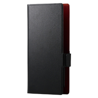 エレコム 手帳型マルチスマホケース/薄型/Lサイズ ブラック P-07PLFUBK