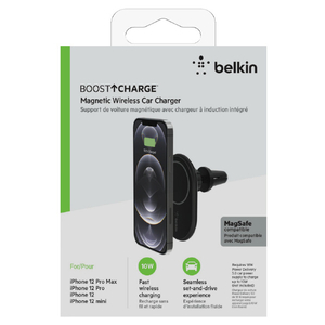 BELKIN MagSafe対応 磁気ワイヤレス車載充電器 BOOST↑CHARGE ブラック WIC004BTBKNC-イメージ8